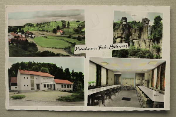 AK Neuhaus / 1940-1960 / Mehrbildkarte / Gasthof Lunz / Strassenansicht